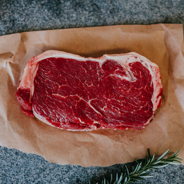 New York Bone-In Sirloin <br><small>($32.00 / kg) </small>
