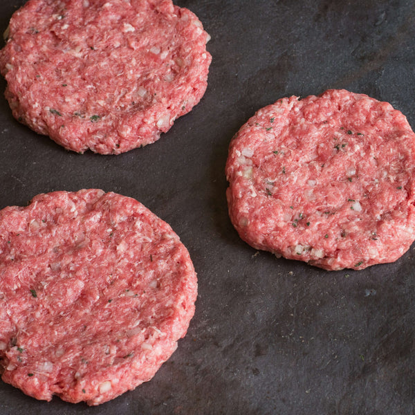 Lamb Patties @ 150gm <br><small> special ($18.00 kg) normally $25.00/KG </small>